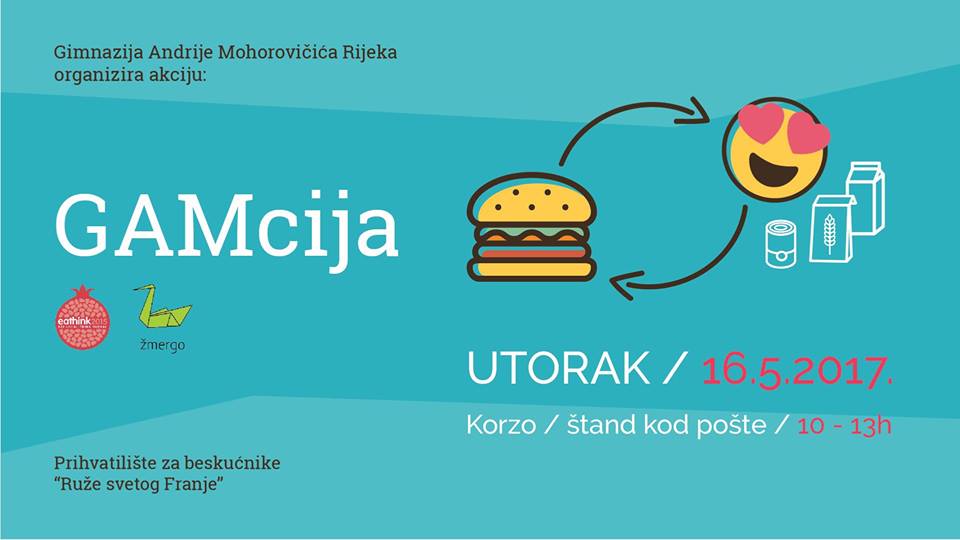 EAThink učenici Gimnazije Andrije Mohorovičića u Rijeci u akciji “Uzmi zdravi sendvič i zauzvrat doniraj!”