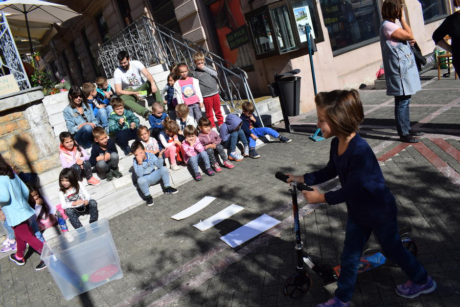 Tjedan mobilnosti obilježen prigodnim igrama za najmlađe na opatijskom Mrkatu