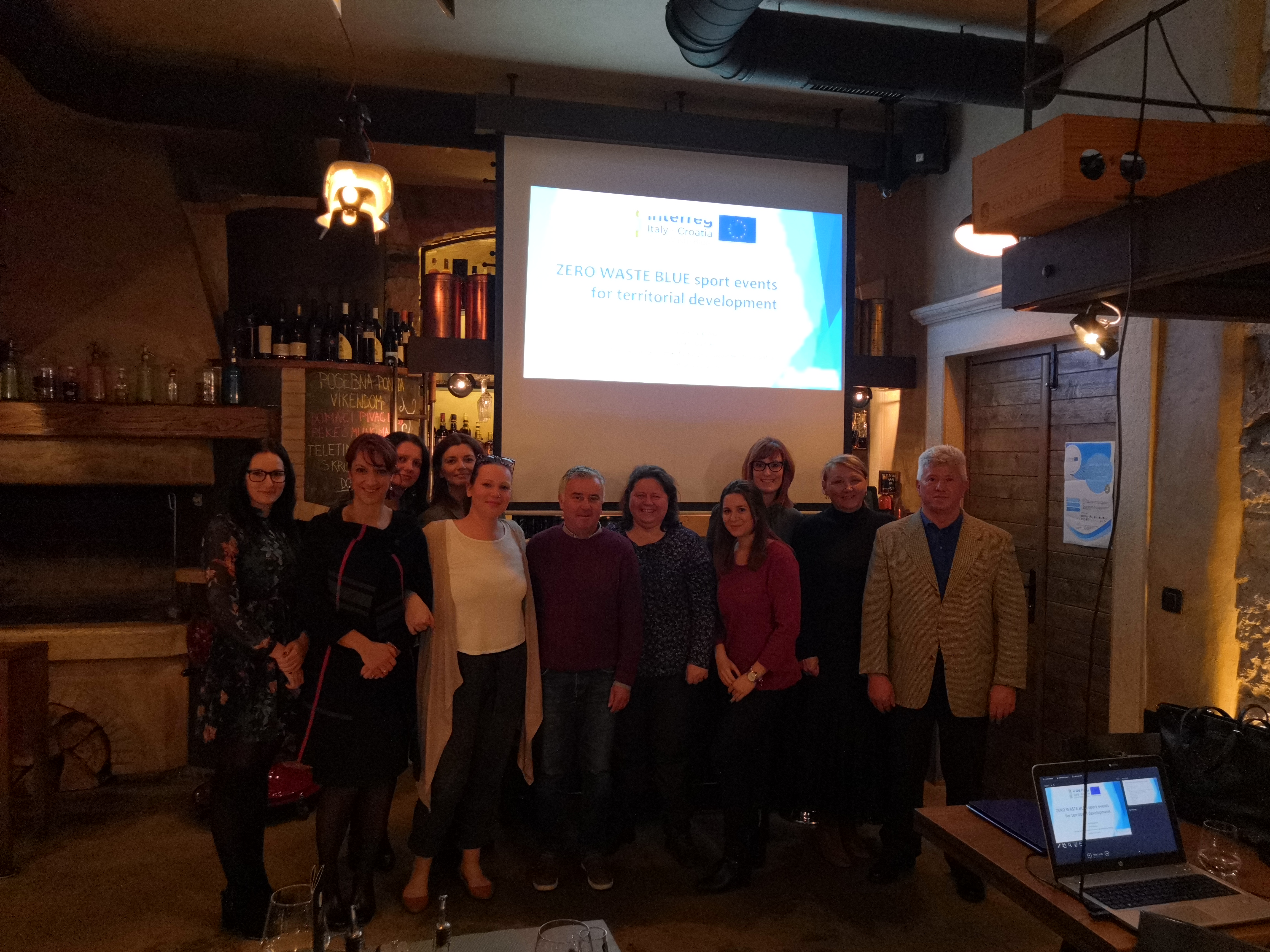 Sudjelovanje na prvom sastanku u sklopu projekta Zero Waste Blue