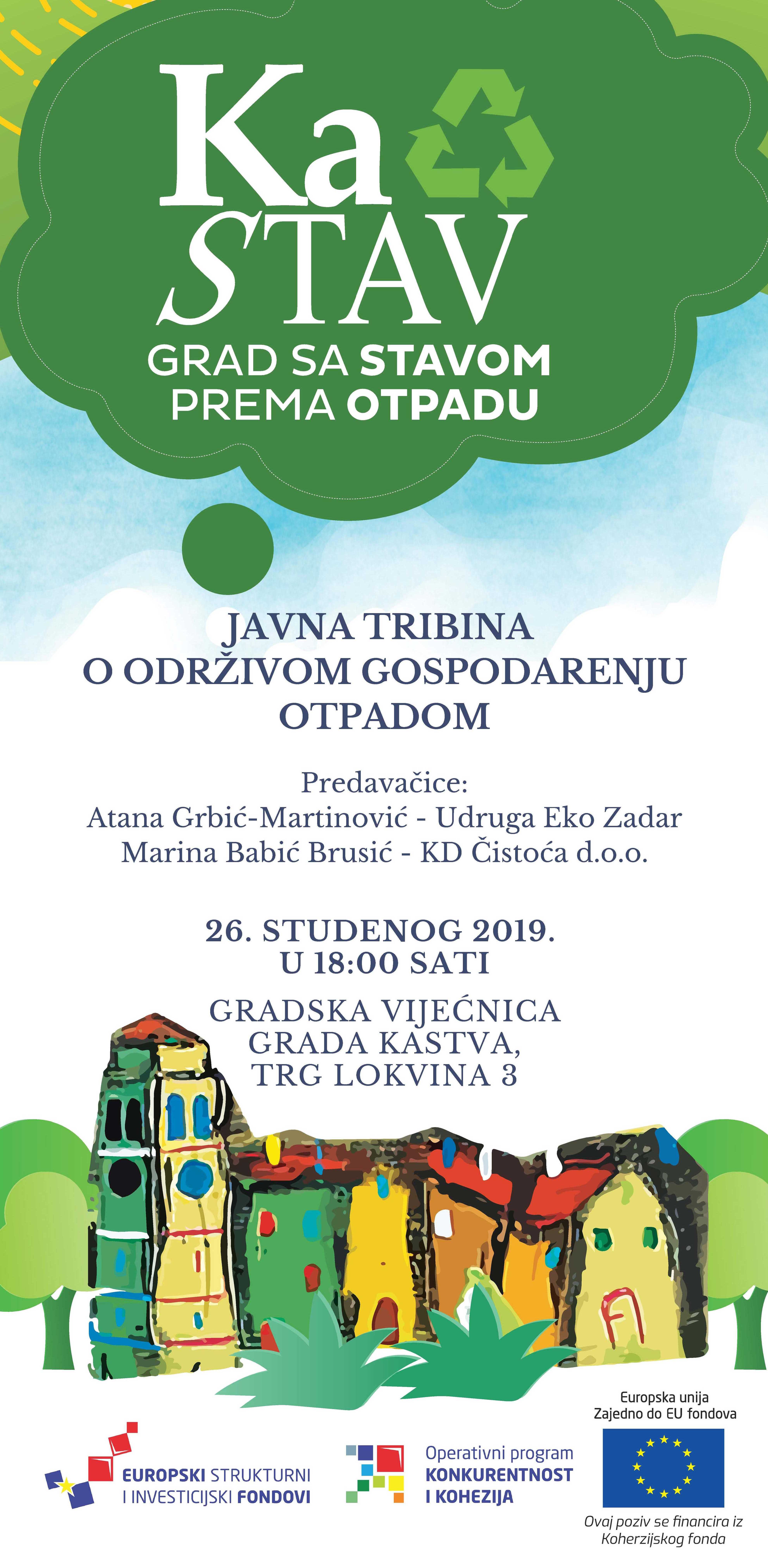Javna tribina o održivom gospodarenju otpadom u Kastvu