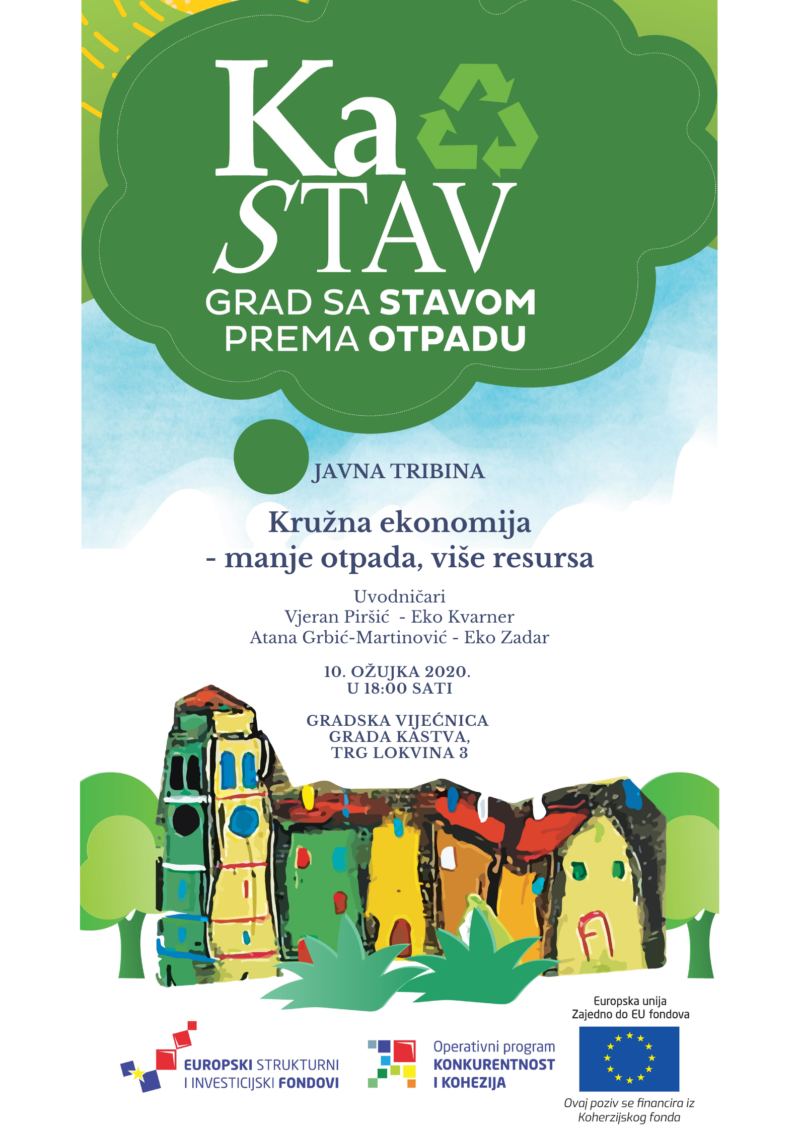 Javna tribina u Kastvu na temu “Kružna ekonomija – manje otpada, više resursa”