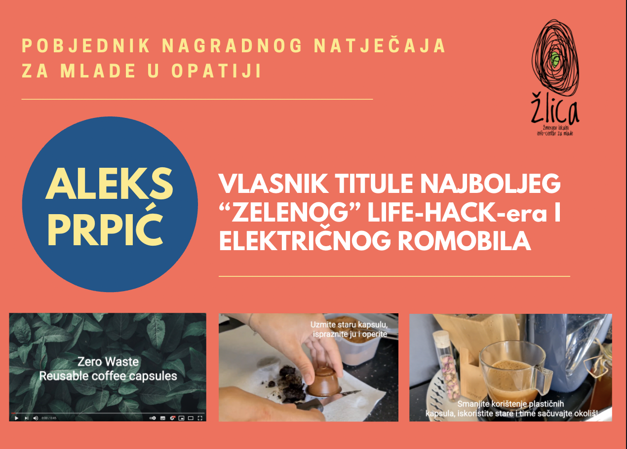 Mladi Opatijac Aleks Prpić pobjednik je natječaja Žmergovog lokalnog info-centra za mlade