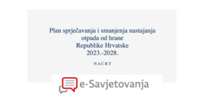 Savjetovanje s javnošću o Prijedlogu plana sprječavanja i smanjenja nastajanja otpada od hrane RH 2023.-2028.
