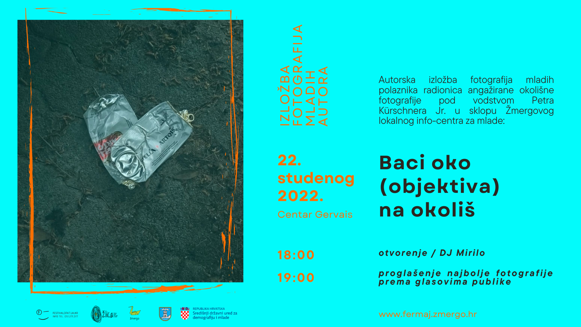 Pozivnica za izložbu  angažiranih okolišnih fotografija mladih autora