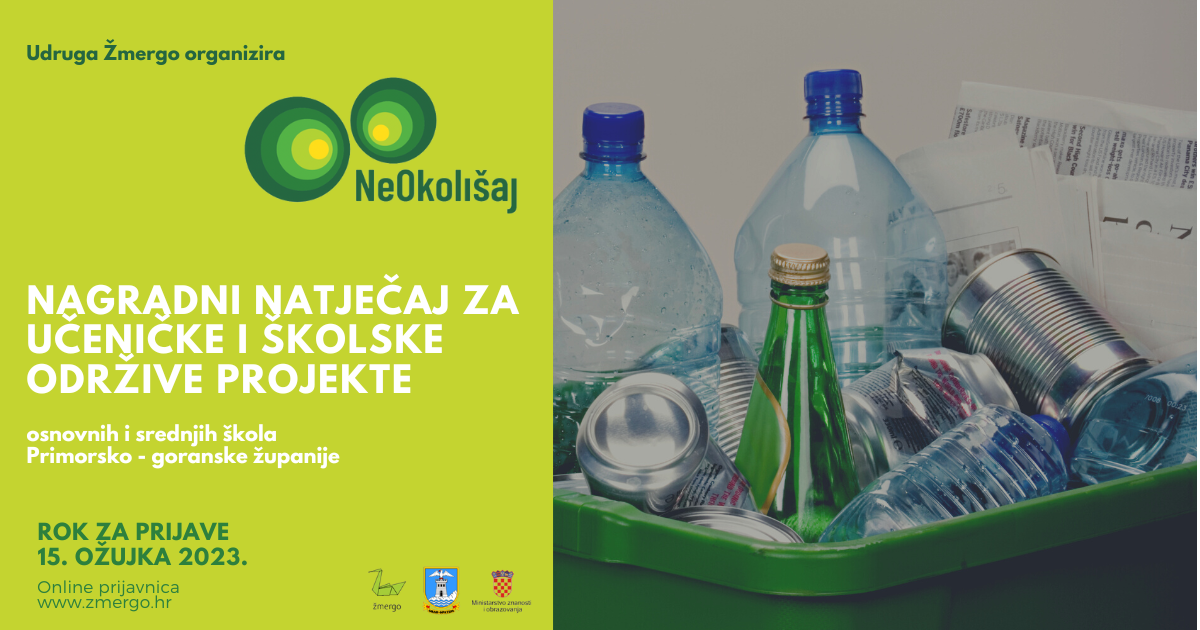Poziv svim školama u PGŽ za sudjelovanje u nagradnom natječaju “NE OKOLIŠAJ!”