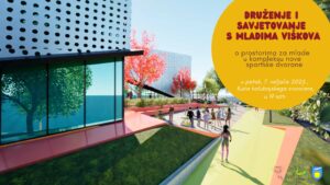 Poziv mladima na javno događanje o prostorima za njih u novoj sportskoj dvorani