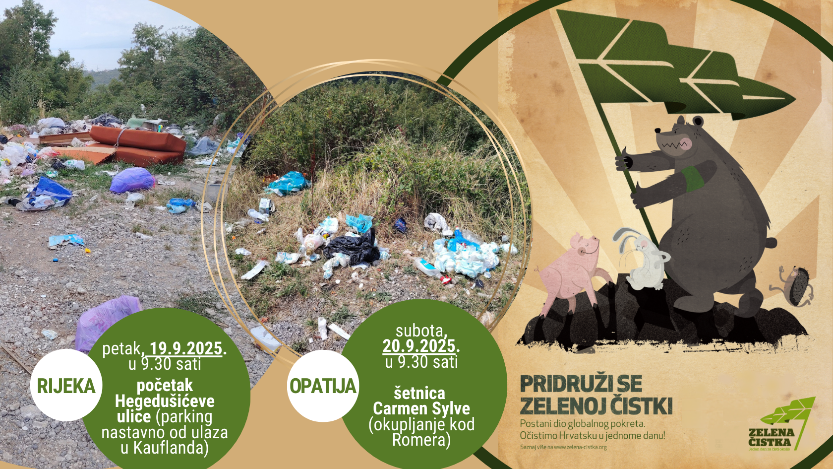Poziv na sudjelovanje u rujanskim akcijama čišćenja u Rijeci i Opatiji u sklopu World Cleanup Day 2025