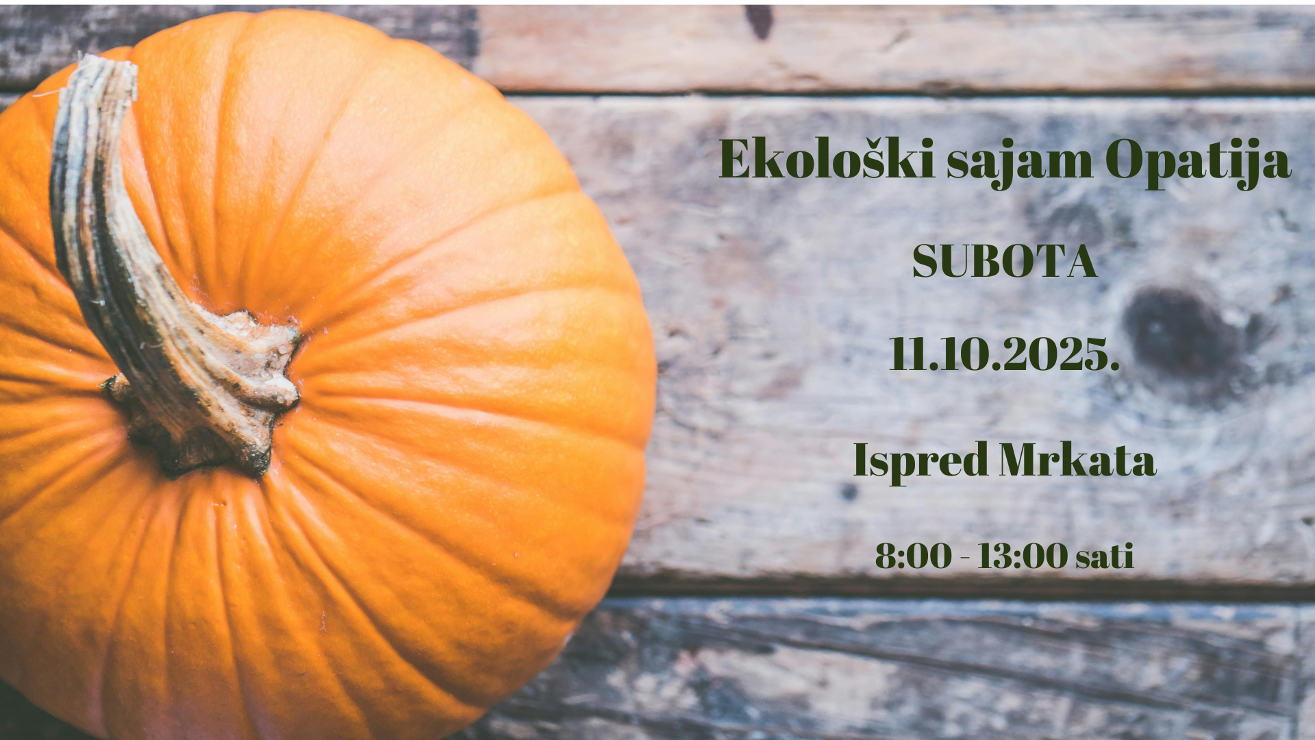Ekološki sajam Opatija// 11. listopada 2025.
